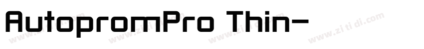 AutopromPro Thin字体转换 AutopromPro Thin字体转换